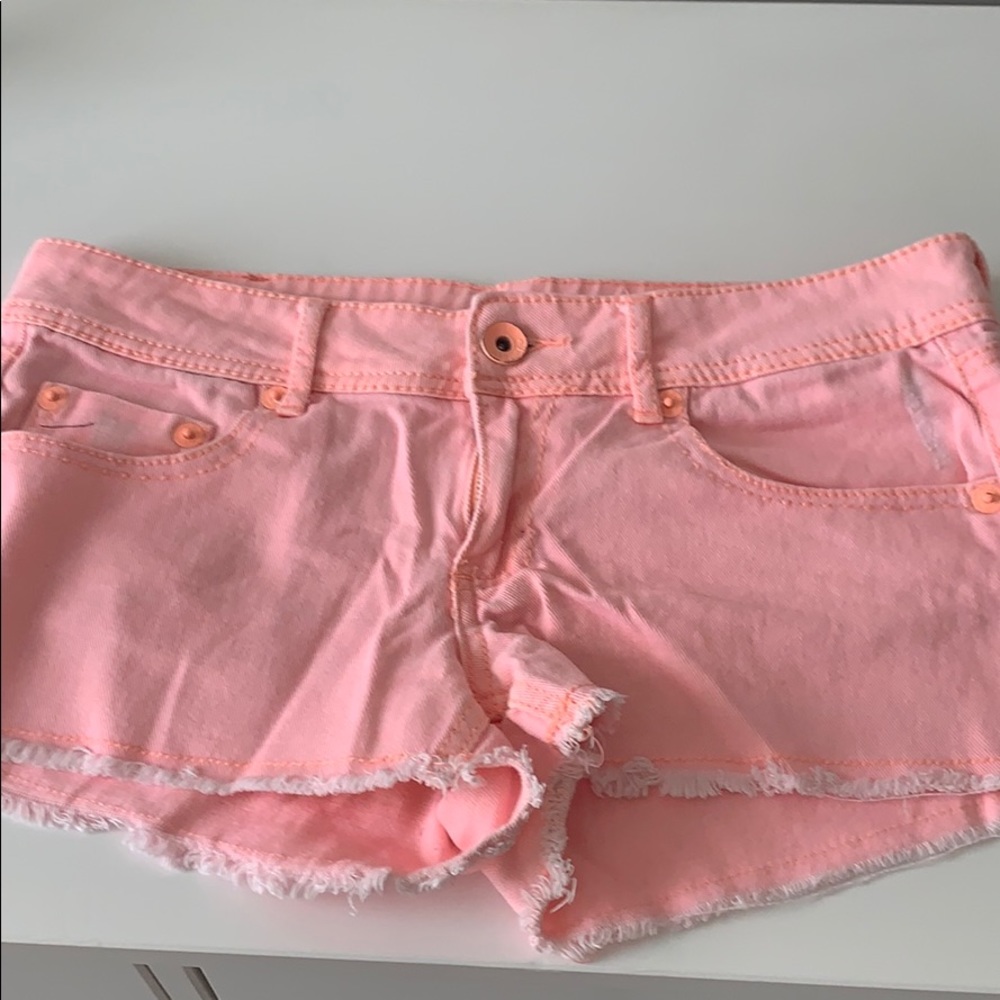 Dollhouse Coral Colored Jean Shorts